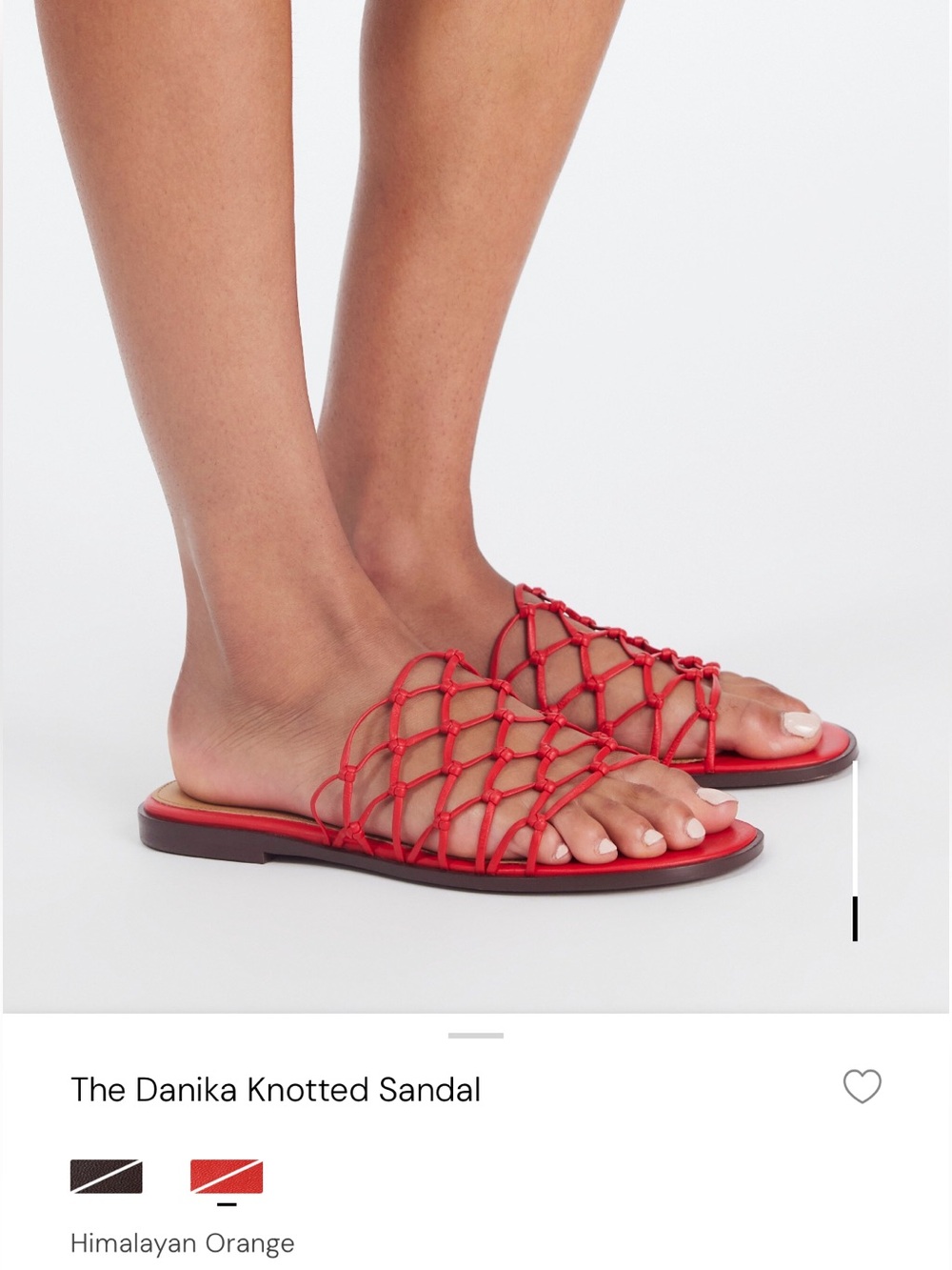The Danika Knotted Sandal - Himalayan Orange